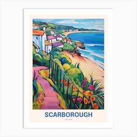 Scarborough England 4 Uk Travel Poster Art Print