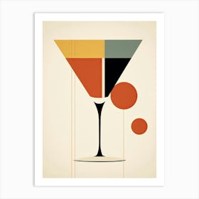 Mid Century Modern Manhattan Floral Infusion Cocktail 2 Art Print