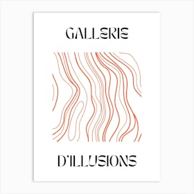 Abstract Lines Art Poster 7 Art Print