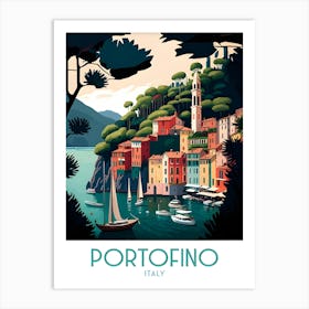 PortofinoTravel Poster Art Print