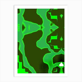 Abstract Green Art Print