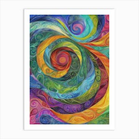 Spiral Painting 1 Art Print