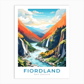 New Zealand Fiorland National Park Art Print