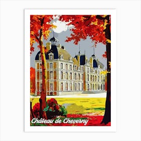 Chateau De Cheverny, France Art Print