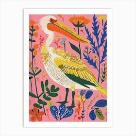 Spring Birds Pelican 4 Art Print