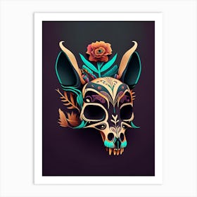 Animal Skull 4 Mexican Art Print