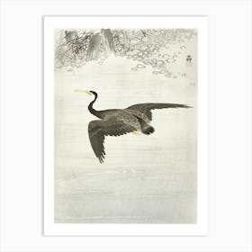 Cormorant In Flight (1900 1930), Ohara Koson Art Print