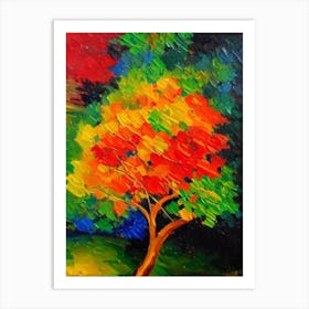 Abiu Fruit Vibrant Matisse Inspired Painting Fruit Art Print