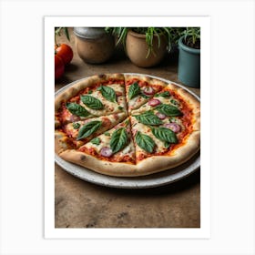 Pizza On A Plate 1 Art Print