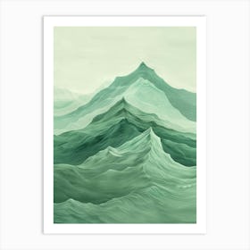 Waves In The Sea Art Print