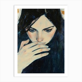 Woman's Face For Hope Art Print