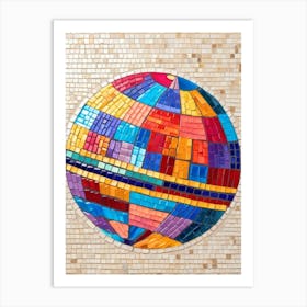 Mosaic Globe Art Print