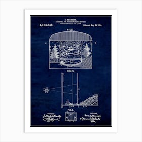 Apparatus For Producing Stage Effects 1914 Art Print