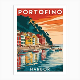 Portofino Harbor Art Print