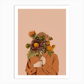 I Love Flowers Art Print