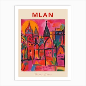 Mlan Italia Travel Poster Art Print