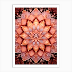 Symmetrical Mandalas Geometric Illustration 24 Art Print