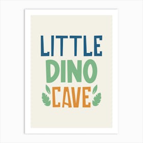 Little Dino Cave Art Print