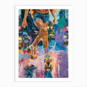 Roller Girl 3 Art Print