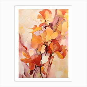 Fall Flower Painting Orchid 2 Art Print