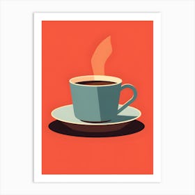 Minimalistic Cup Of Coffee 2 Art Print