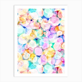 Watercolor Bubbles Art Print