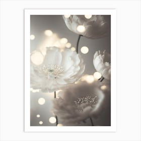 Flowers And Bokeh Art Print