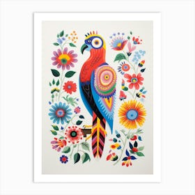 Scandinavian Bird Illustration Falcon 5 Art Print