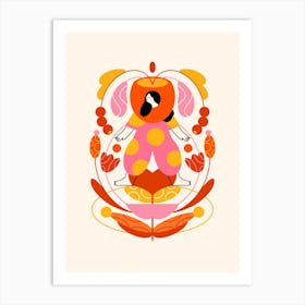 Woman Flower 1 Art Print