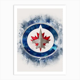 Winnipeg Jets Watercolor Art Print