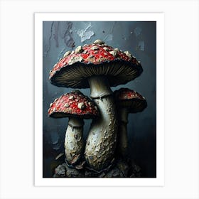 Mushroom Painting Art Print