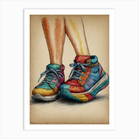 Colorful Shoes 1 Art Print