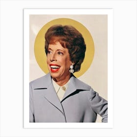 Carol Burnett Retro Collage Movies Art Print