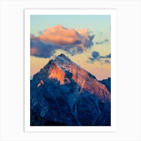 Sunset In The Alps Art Print