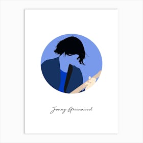 Jonny Greenwood Guitarist Minimalist Art Print