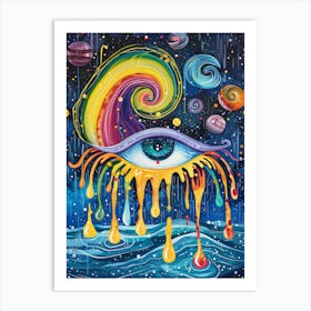 Rainbow Eye 5 Art Print