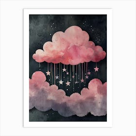 Clouds And Stars Art Print