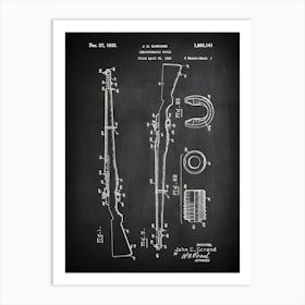 Selfloading Rifle Gun Patent Print Rifle Selfloading Rifle Decor M1 Rifle Patent Print Patent Print G1411 Art Print