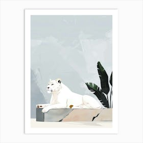 Lion Illustration 7 Art Print