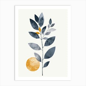 Abstract Leaf Print Art Print