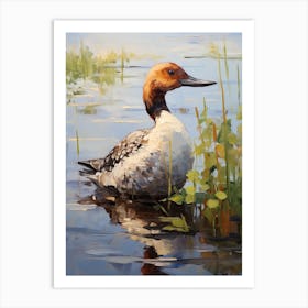 Bird Painting Loon 2 Art Print