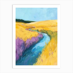 River In The Meadow Art Print