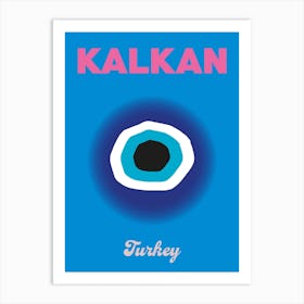 Kalkan Turkey Travel Print Art Print