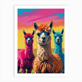 Llamas 3 Art Print