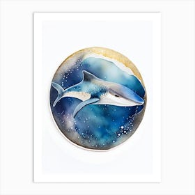 Tawny Nurse Shark 2 Watercolour Art Print