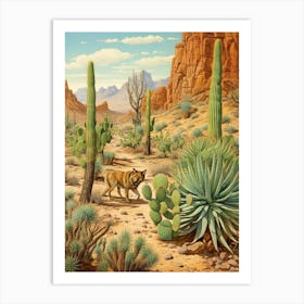 Wolf Pack Desert 5 Art Print