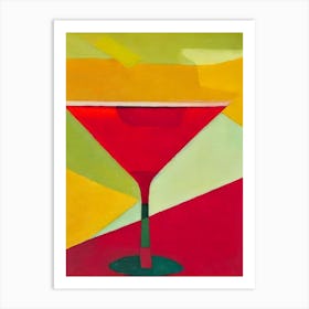 Tom Collins Paul Klee Inspired Abstract Cocktail Poster Art Print