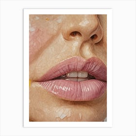 Lucky Lips Art Print