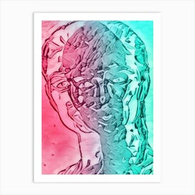 Abstract Portrait Of A Woman 10 Art Print