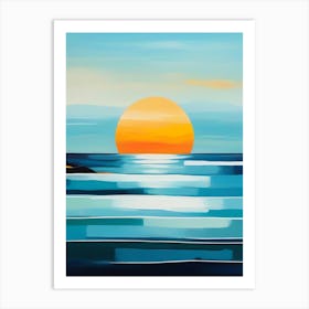 Sunset At The Beach 21 Art Print